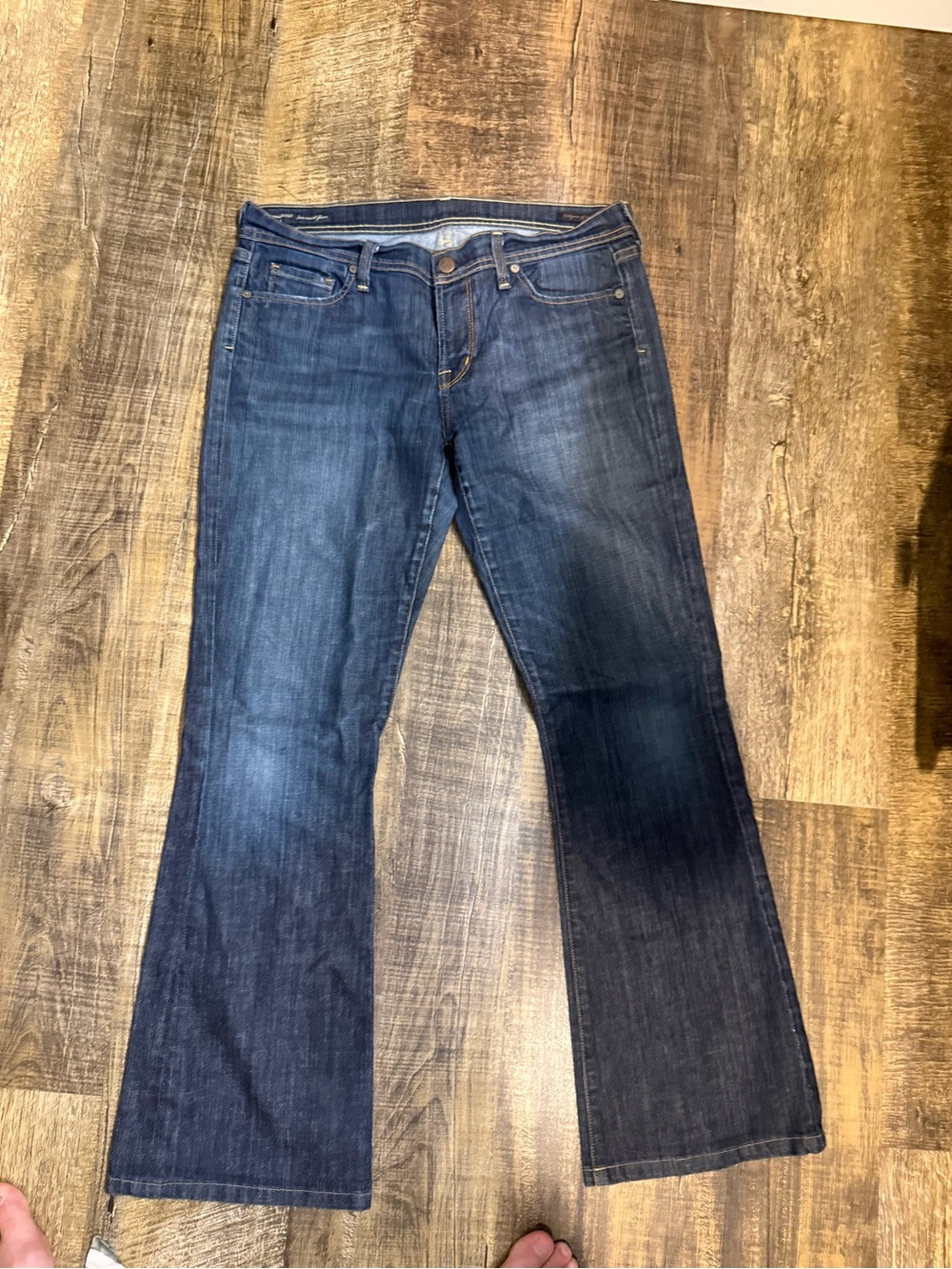 Sold - Vintage Citizens Of Humanity Ingrid 002 Dark Blue Flare Jeans